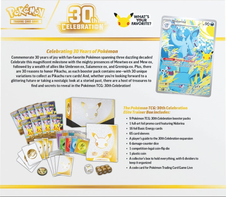 POKÉMON TCG: 30TH CELEBRATION - ELITE TRAINER BOX EN